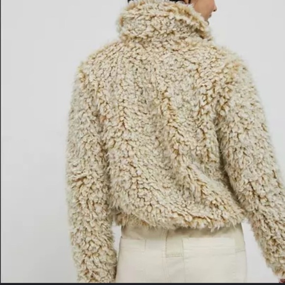 Anthropologie Women’s Brenna Faux Fur Coat Size Small - Picture 2 of 7